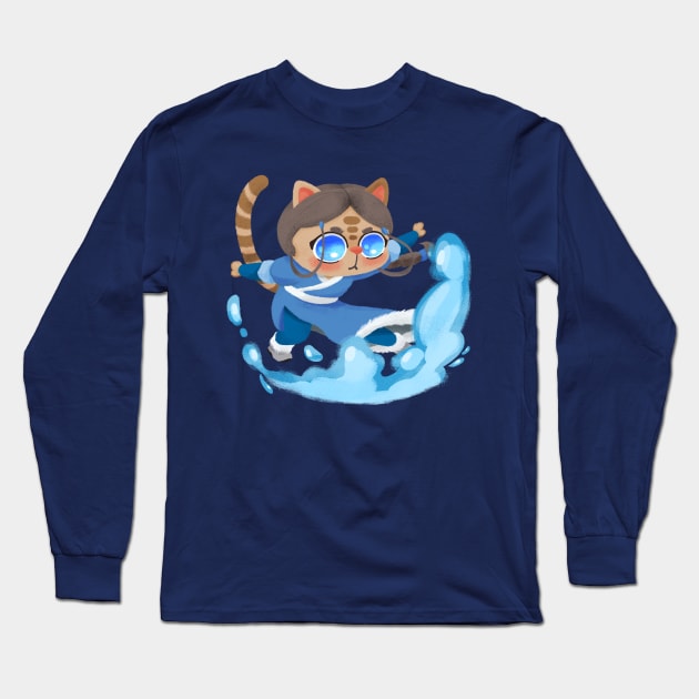 Katara Cat Long Sleeve T-Shirt by BBvineart